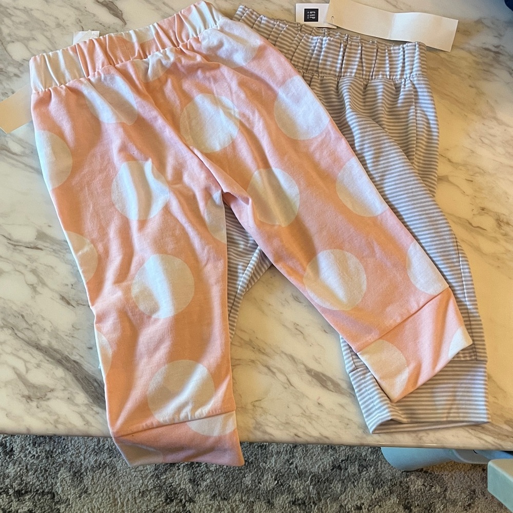 GAP Kids Gray Striped Pants